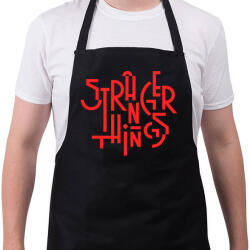 printfashion Stranger Things - Kötény - Fekete (4933268)