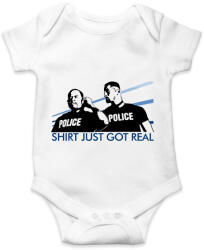 printfashion Bad boys Police - Baba Body - Fehér (2024605)