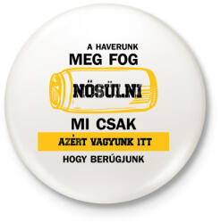 printfashion A haverunk meg fog nősülni - Fekete - Kitűző, hűtőmágnes - Fehér (6865794)