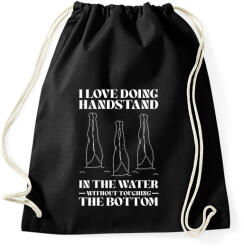 printfashion I love doing handstand - Sportzsák, Tornazsák - Fekete (15909446)