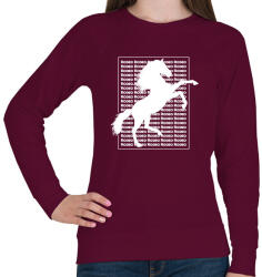 printfashion Rodeo - white - Női pulóver - Bordó (4185441)