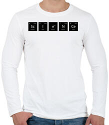 printfashion ScIeNCe - (Periódusos rendszer) - Férfi hosszú ujjú póló - Fehér (11476046)