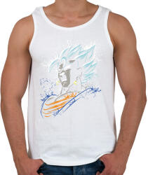 printfashion Dragonball - Vegito blue - Férfi atléta - Fehér (15854463)