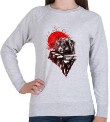 printfashion Tigris territórium - Női pulóver - Sport szürke (391858)