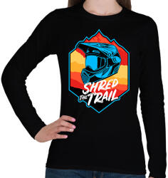 printfashion bicajos sisak - Női hosszú ujjú póló - Fekete (14312518)