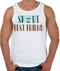 printfashion Short best friend - Férfi atléta - Fehér (13504096)