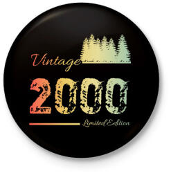 printfashion 2000 - Kitűző, hűtőmágnes - Fekete (12624042)