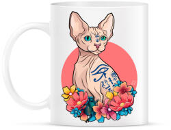 printfashion Szfinx macska - Bögre - Fehér (4221285)
