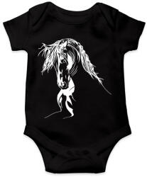 printfashion Ló arc - Baba Body - Fekete (2945179)