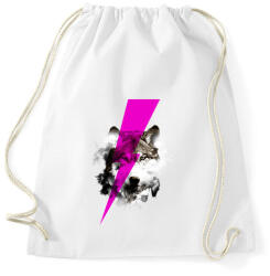 printfashion Wolf rocks - Sportzsák, Tornazsák - Fehér (242541)