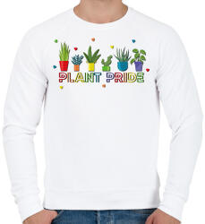 printfashion Plant Pride - Férfi pulóver - Fehér (9428623)