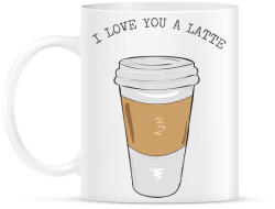 printfashion Latte - Bögre - Fehér (790086)