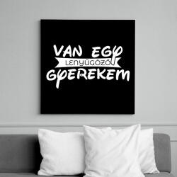 printfashion A büszke apa - Vászonkép - Fekete (6650585)
