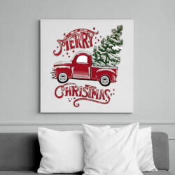 printfashion Boldog Karácsonyt! - Vászonkép - Fehér (6629384)