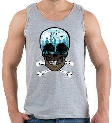 printfashion Halott város - Férfi atléta - Sport szürke (309070)