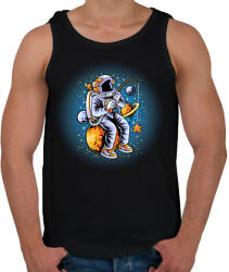 printfashion űrhajós - Férfi atléta - Fekete (13699906)