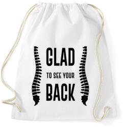 printfashion Glad to see your back - Sportzsák, Tornazsák - Fehér (12610017)
