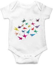 printfashion Origami madarak - Baba Body - Fehér (14591745)