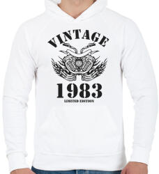 printfashion 1983 - Férfi kapucnis pulóver - Fehér (6218564)