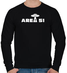 printfashion Area 51 - Férfi pulóver - Fekete (1642939)