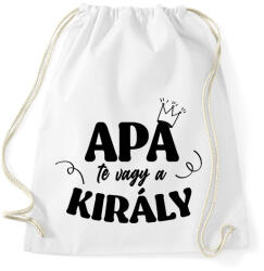 printfashion Apa te vagy a király - Sportzsák, Tornazsák - Fehér (7129194)
