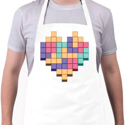 printfashion Gamer szív - Kötény - Fehér (6381178)