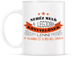 printfashion Legjobb könyvelőnek lenni nehéz - Bögre - Fehér (12563157)