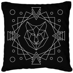 printfashion Geometrikus farkas - Párnahuzat, Díszpárnahuzat - Fekete (13411141)