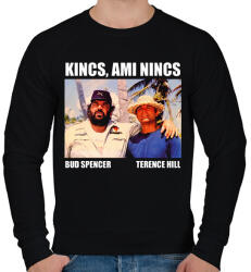 printfashion Bud Spencer és Terence Hill - Férfi pulóver - Fekete (11972603)