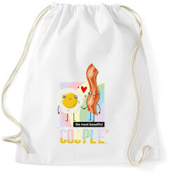 printfashion The most beautiful couple - Sportzsák, Tornazsák - Fehér (7663703)