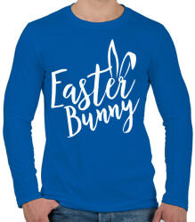 printfashion Easter Bunny - Férfi hosszú ujjú póló - Királykék (2400953)