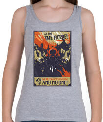 printfashion Mi vagyunk a Horda - Női atléta - Sport szürke (1755458)