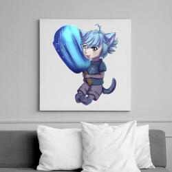 printfashion Genshin cat Chongyu - Vászonkép - Fehér (10081811)