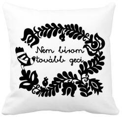 printfashion Nem bírom tovább geci - Párnahuzat, Díszpárnahuzat - Fehér (16666917)