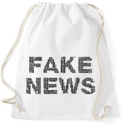 printfashion FAKE NEWS - Sportzsák, Tornazsák - Fehér (10209699)