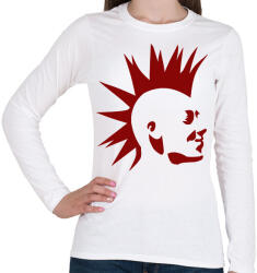 printfashion Punk - Női hosszú ujjú póló - Fehér (1301168)