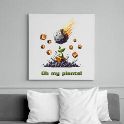 printfashion Oh my plants! - Vászonkép - Fehér (15304695)