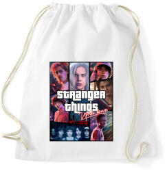printfashion Stranger Things - Sportzsák, Tornazsák - Fehér (5443308)