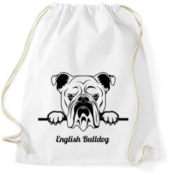 printfashion English Bulldog - Sportzsák, Tornazsák - Fehér (5115342)