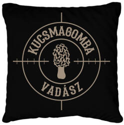 printfashion Kucsmagomba vadász - Párnahuzat, Díszpárnahuzat - Fekete (11617271)