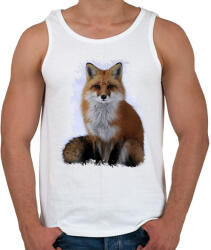 printfashion róka - Férfi atléta - Fehér (13058055)