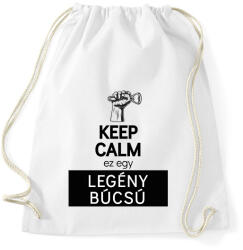 printfashion Keep calm ez egy legénybúcsú - Sportzsák, Tornazsák - Fehér (6208723)