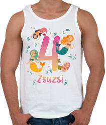 printfashion Sellős szülinap - névvel, számmal - Férfi atléta - Fehér (13856885)