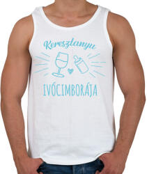 printfashion Keresztanyu ivócimborája - Férfi atléta - Fehér (7111365)