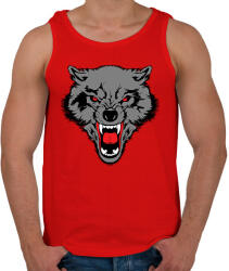 printfashion Wolf - Férfi atléta - Piros (2404368)