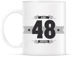 printfashion b-day-48-dark-lightgrey - Bögre - Fehér (790555)