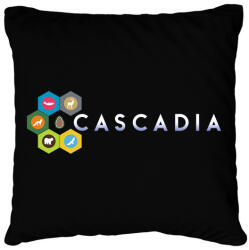 printfashion Cascadia - Párnahuzat, Díszpárnahuzat - Fekete (15512675)