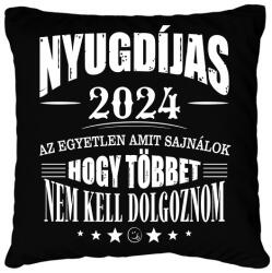 printfashion Nyugdijas lettem - Párnahuzat, Díszpárnahuzat - Fekete (16421878)