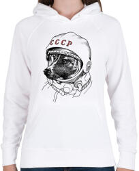 printfashion Lajka - Női kapucnis pulóver - Fehér (4646259)