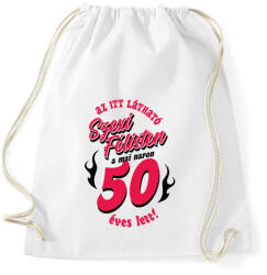 printfashion Szexi Szülinapos Félisten világosra 50 - Sportzsák, Tornazsák - Fehér (14829620)